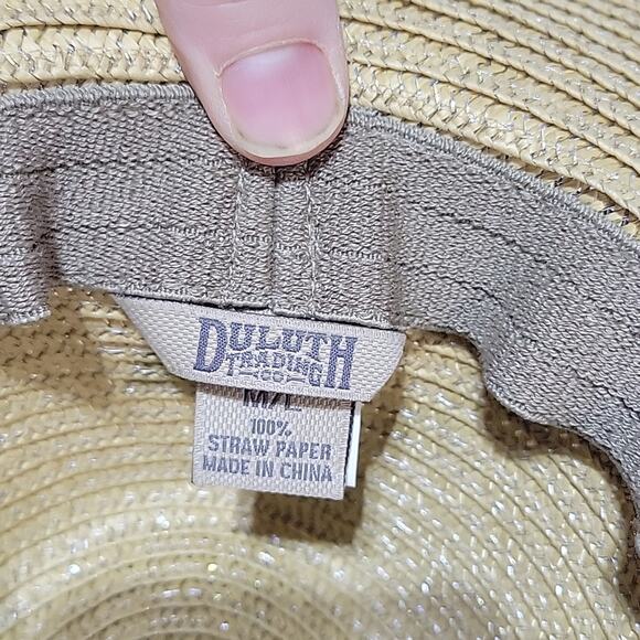 Duluth Trading Co. 100% Straw Paper Hat, Panama Hat - Picture 5 of 6